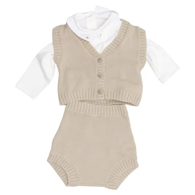 Set (Beige, Vit) från Bonpoint Bomull