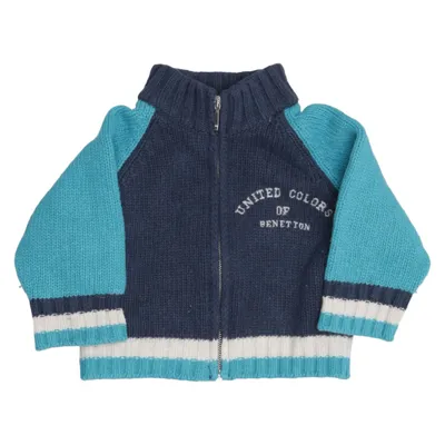 Cardigan (Blå, Hvid, Flerfarvet) fra United Colors of Benetton Polyamid, Uld