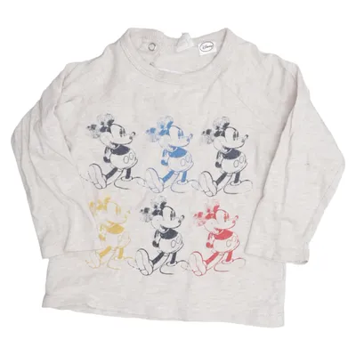Long sleeve T-shirt (Beige, Multicolored) from H&M x Disney