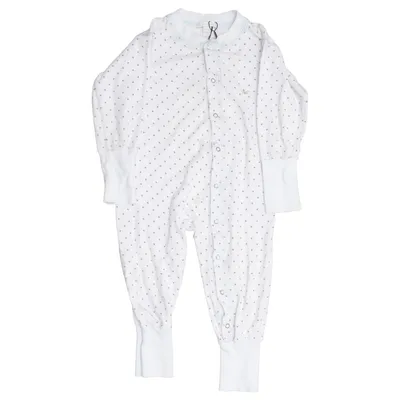 Strampler (Weiß, Blau) von Livly Baby Baumwolle