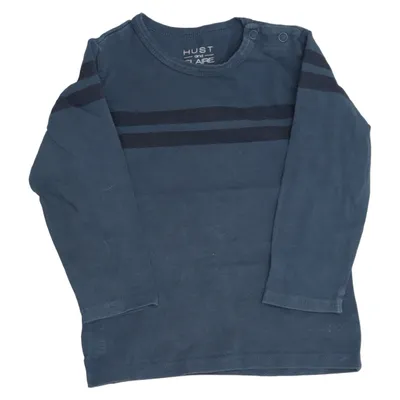 T-shirt à manches longues (Bleu) de Hust and Claire Coton, Élasthane