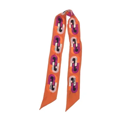 Scarf (Orange, Lila) från Furla Silke