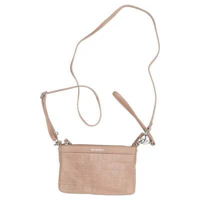 Sac à bandoulière (Beige) de Burkely Coton, Cuir, Polyester
