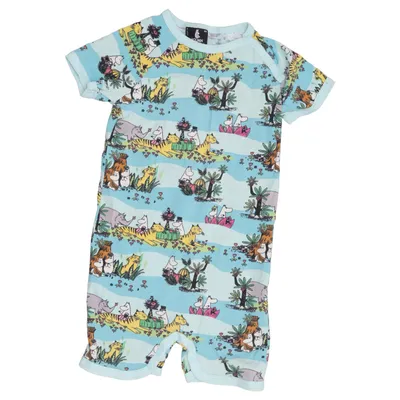 Rompers (Blue, Multicolored) from Moomin by Lindex Cotton, Elastane