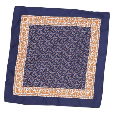 Zakdoek (Blauw, Oranje, Wit) van Dressmann Zijde