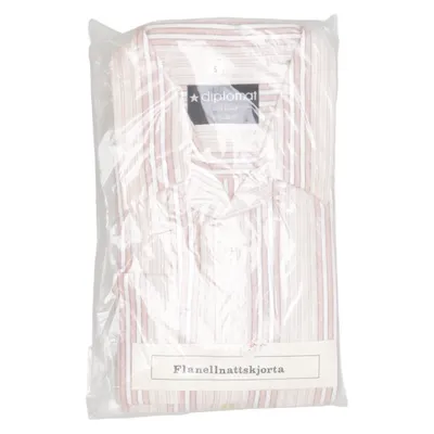 Flanellen overhemd (Beige, Bruin, Wit) van Diplomat Katoen