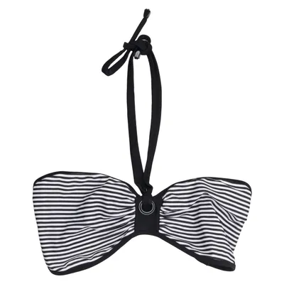 Bikini top (Black, White) from Race Marine Elastane, Polyamide, Polyester