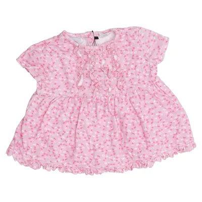 Robe (Rose, Blanc) de Basic Editions Coton