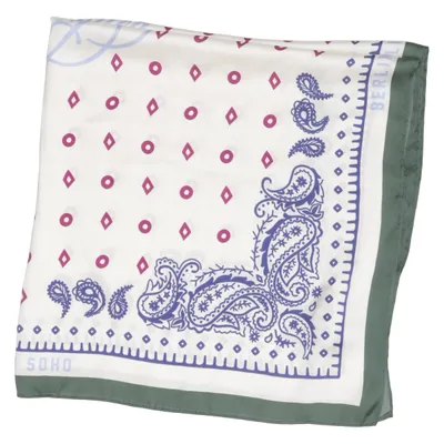 Mouchoir (Blanc, Multicolore) de Prohibited Polyester
