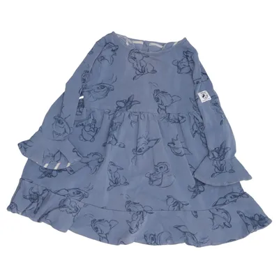 Dress (Blue) from Disney x Polarn O. Pyret Elastane, Organic cotton