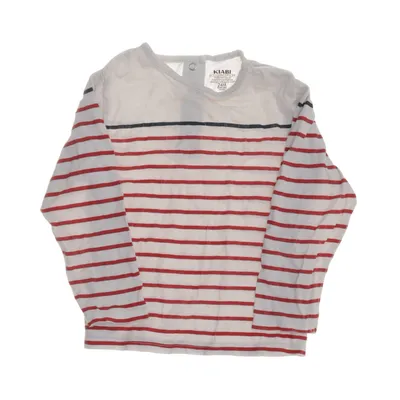 Långärmad t-shirt (Vit, Flerfärgad) från Kiabi Ekologisk bomull