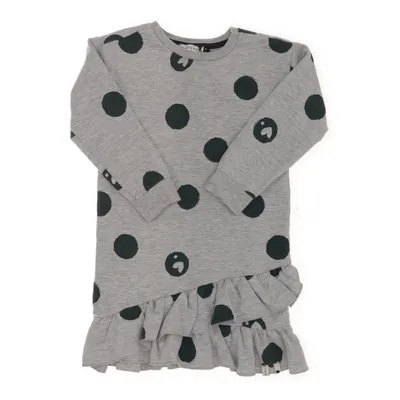Jurk (Grijs, Groen) van Looxs Katoen, Polyester