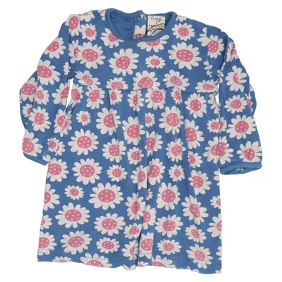 Kjole (Blå, Hvid, Pink) fra Frugi Økologisk bomuld