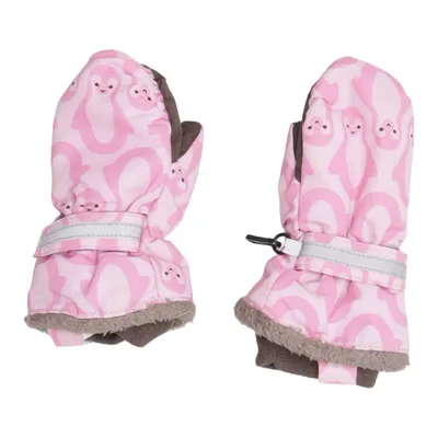 Mittens (Pink, Brown, Multicolored) from Lassie Polyester, Polyurethane