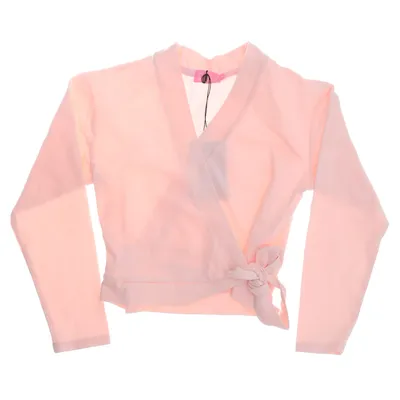 Wrap cardigan (Pink) from Sansha Cotton, Elastane