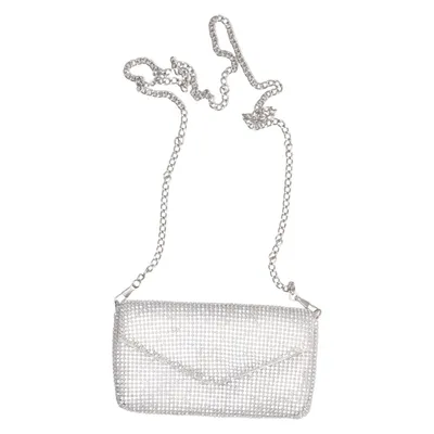 Sac pochette (Argent) de Glitter Polyester