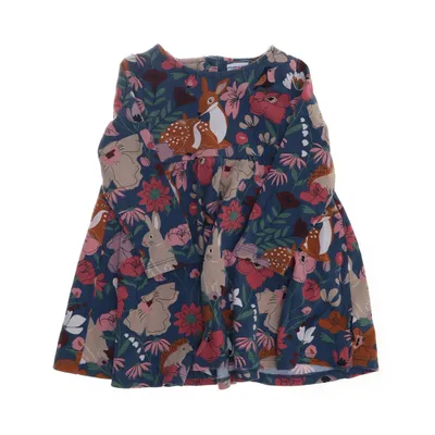 Dress (Blue, Multicolored) from Polarn O. Pyret Organic cotton, Elastane