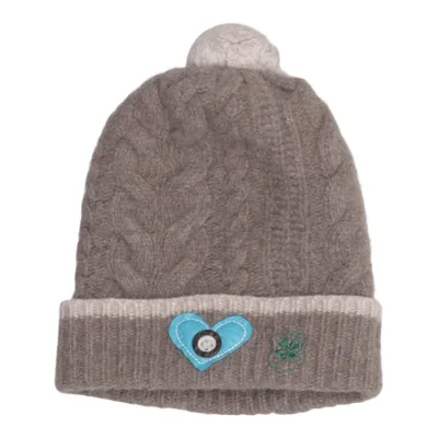 Bonnet à pompon (Marron) de Adelheid Polyamide, Laine