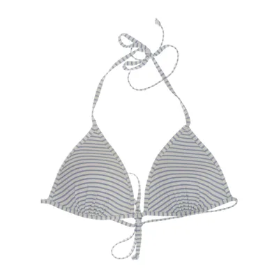 Bikini top (Wit, Blauw)