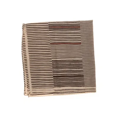 Halsdoek (Beige, Bruin) van Jacob Cohen Katoen, Zijde