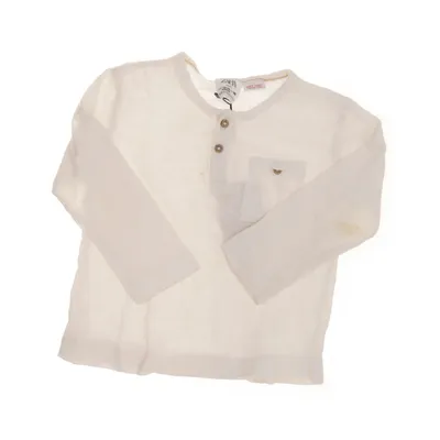 Henley shirt (Wit) van Zara