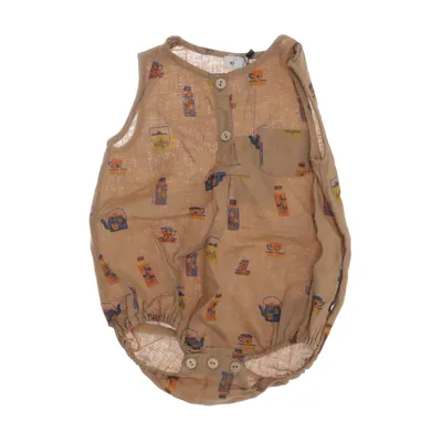Romper (Meerkleurig, Beige) van Oeuf Linnen
