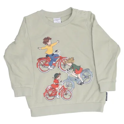 Sweatshirt (Green, Multicolored) from Polarn O. Pyret Organic cotton