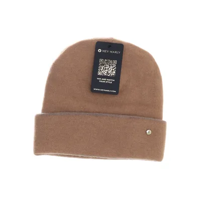 Beaniehue (Brun) fra Hey Marly Elastan, Uld
