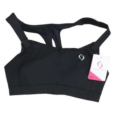 Sport-BH (Schwarz) von Moving Comfort Elasthan, Polyamid, Polyester