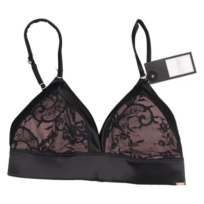 Bralette (Black, Beige) from Noir by Hunkemöller Cotton, Elastane, Polyamide, Polyester