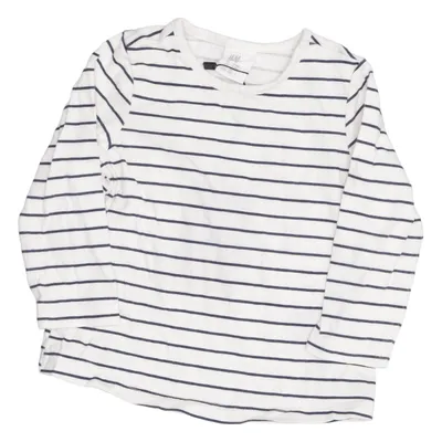 Long sleeve T-shirt (White, Black) from Kate Morgan Studio x H&M Viscose