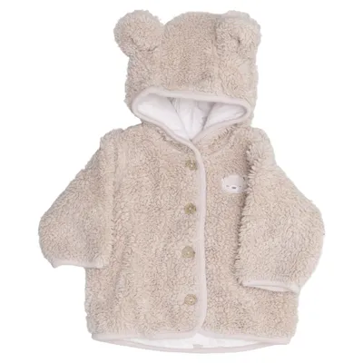 Fleecejacke (Beige) von H&M Polyester, Baumwolle
