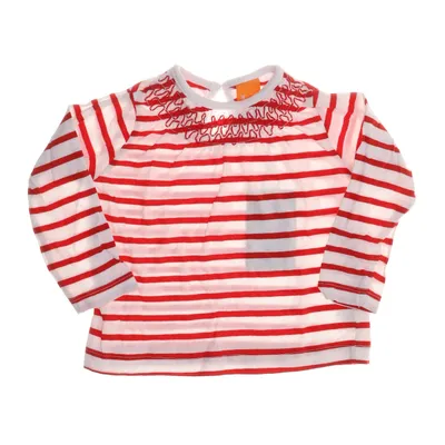 Lange mouwen shirt (Wit, Rood) van Pusblu Katoen