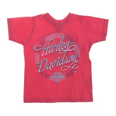 T-shirt (Pink, Flerfarvet) fra Harley Davidson Bomuld