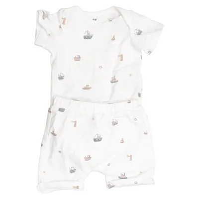 Set (Weiß, Mehrfarbig) von H&M Baumwolle, Elasthan