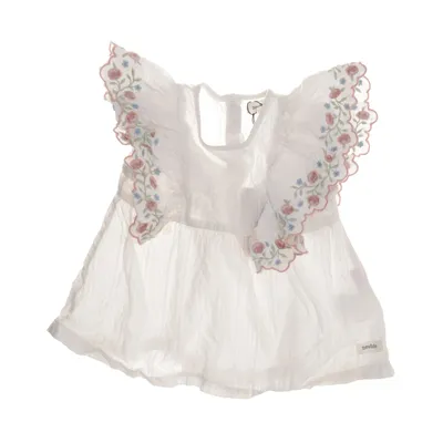 Klänning (Vit, Flerfärgad) från Newbie by KappAhl Bomull