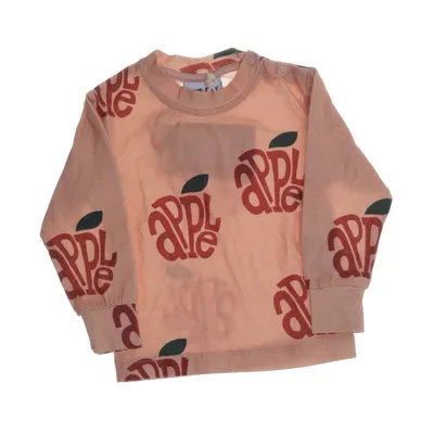 Langærmet t-shirt (Beige, Rød) fra One Day Parade Elastan, Økologisk bomuld