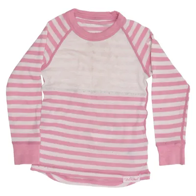 Long sleeve T-shirt (Pink, White) from Pierre Robert Polyester, Wool