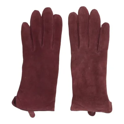 Leather gloves (Purple) from Handskmakaren Polyester, Suede