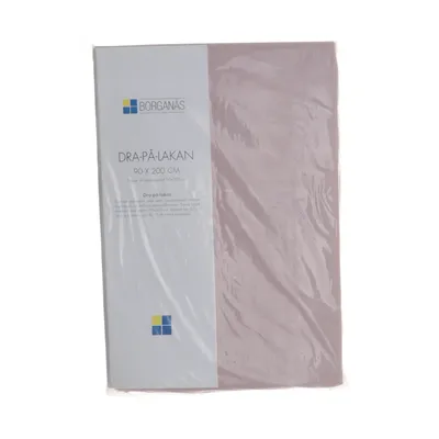 Dra-på-lakan (Rosa) från Borganäs Bomull