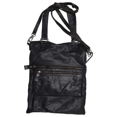 Shoulder-bag (Black) from Depeche Leather