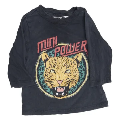 Långärmad t-shirt (Svart, Flerfärgad) från Mini Gina Tricot Bomull