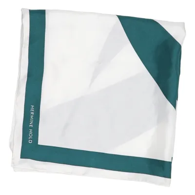 Mouchoir (Vert, Blanc) de Hermine Hold Soie