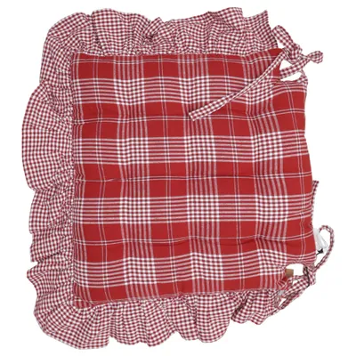 Coussin de siège (Rouge, Blanc)