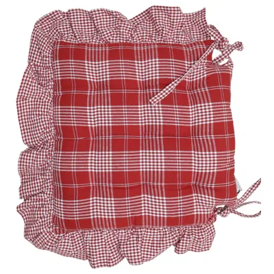 Coussin de siège (Rouge, Blanc)