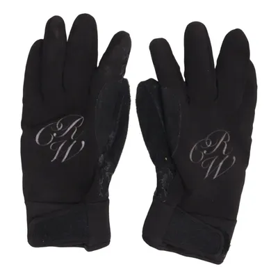 Reithandschuhe (Schwarz) von Hööks Elasthan, Polyester, Polyurethan