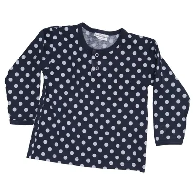 Henley shirt (Blue, White) from Marimekko Cotton