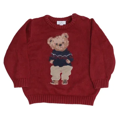 Pull-over (Rouge, Multicolore) de Fagottino Coton, Polyamide, Laine