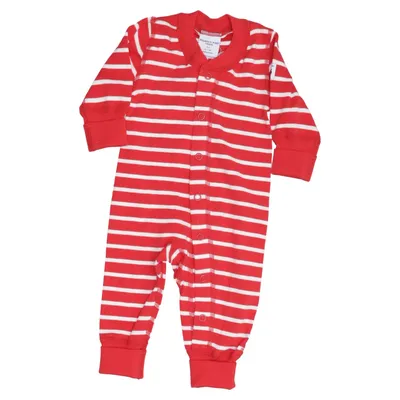 Rompers (Red, White) from Polarn O. Pyret Organic cotton