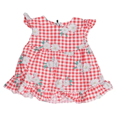 Jurk (Rood, Wit, Meerkleurig) van Fix by Lindex Katoen